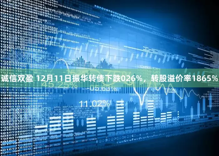 诚信双盈 12月11日振华转债下跌026%，转股溢价率1865%